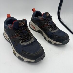 Skechers Shoes Mens Size‎ 7.5 Black Blue Water Repellent 237217 Goodyear Outdoor